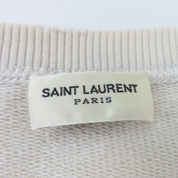 実際に弊社で買取させて頂いたSAINT LAURENT/サンローラン ロボットプリント スウェット トレーナー 557556 YBDW2/Mの画像 2枚目