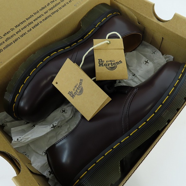 実際に弊社で買取させて頂いたDr.Martens/ドクターマーチン 1461 3ホール レザーシューズ BURGUNDY 27284626 UK4の画像 7枚目
