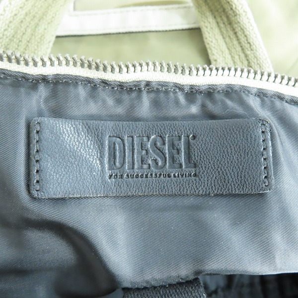 実際に弊社で買取させて頂いたDIESEL/ディーゼル 2WAY ショルダー/トートバッグ カーキの画像 4枚目