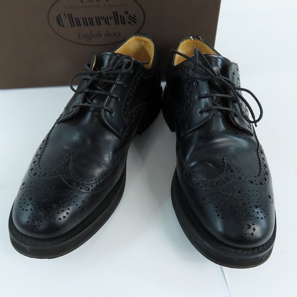 実際に弊社で買取させて頂いたChurchs/チャーチ LINGWOOD/リングウッド レザー ウィングチップ シューズ 6175/65F
