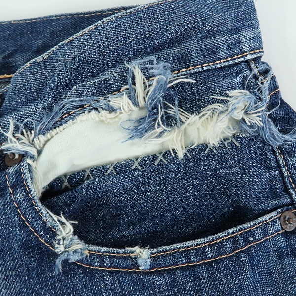 実際に弊社で買取させて頂いたLEVIS/リーバイス ヴィンテージ ユーズド加工 デニムパンツ 55501 J09A J17055 0304/W34の画像 7枚目
