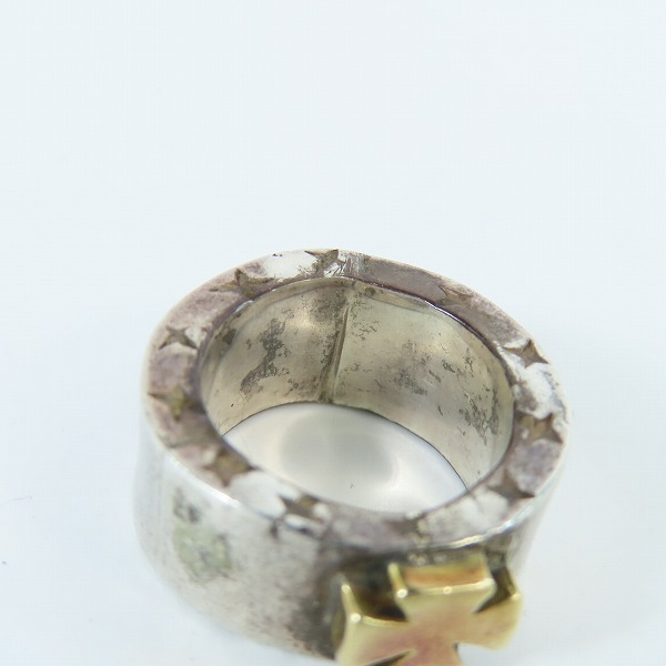 実際に弊社で買取させて頂いたSTOPLIGHT/ストップライト K18アイアンクロスリング/8号の画像 7枚目