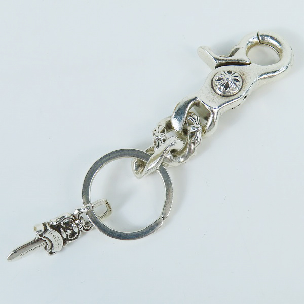 実際に弊社で買取させて頂いたCHROME HEARTS/クロムハーツ CLP CHN FANCY-S ファンシーリンク キーチェーン ｗ/ダガー ショート