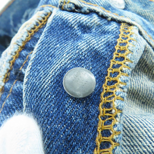 実際に弊社で買取させて頂いたLEVI'S/リーバイス 501 66前期 ボタン裏刻印6/点々/ビッグE ヴィンテージ/ビンテージ デニムパンツの画像 4枚目