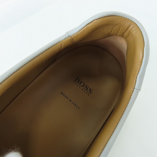 実際に弊社で買取させて頂いたHUGO BOSS/ヒューゴボス Trainers レザー シューズ/スニーカー グレー 50407828/45の画像 4枚目