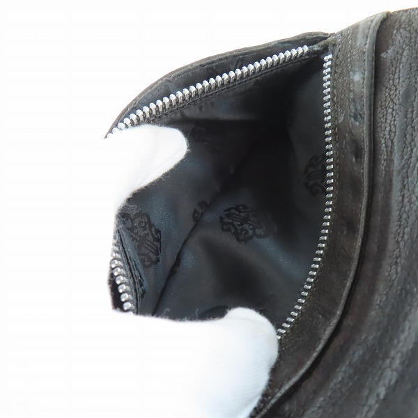 実際に弊社で買取させて頂いたCHROME HEARTS/クロムハーツ WAVE/ウェーブウォレット クロスボタン/長財布の画像 4枚目