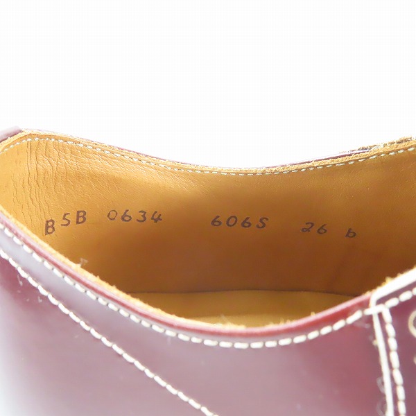 実際に弊社で買取させて頂いたGLADHAND×REGAL/グラッドハンド×リーガル サドルシューズ 606S DBR/26の画像 5枚目