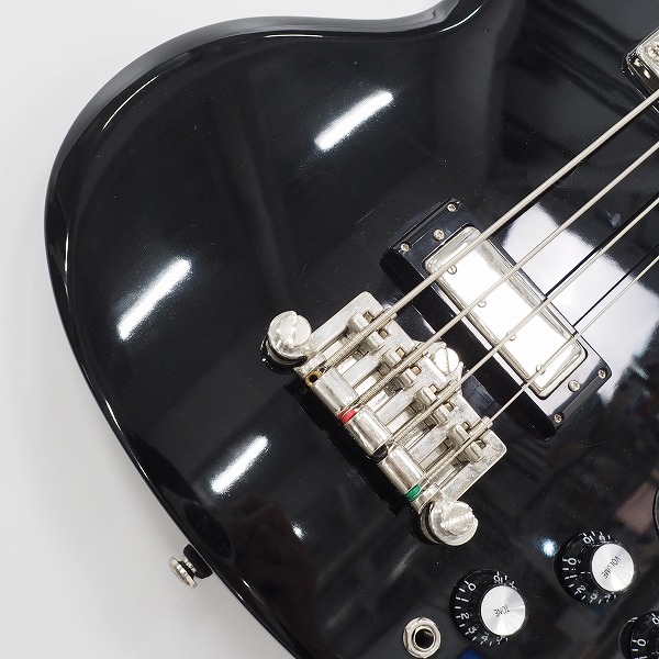 実際に弊社で買取させて頂いた★Epiphone/エピフォン EB-3 Bass Ebony 2ピックアップ 4弦エレキベース  SGタイプ ギグケース付の画像 5枚目