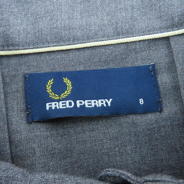 実際に弊社で買取させて頂いたFRED PERRY/フレッドペリー タックシャツワンピース F8442 8の画像 2枚目