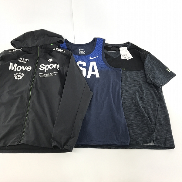 実際に弊社で買取させて頂いた【おまとめ/未使用含む】ナイキ/カンタベリー/デサント 他 Tシャツ/ナイロンジャケット 等 トレーニングウェアの画像 1枚目