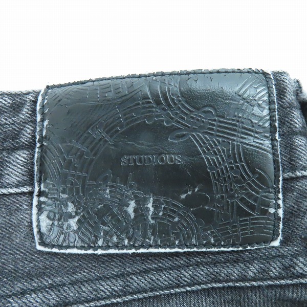 実際に弊社で買取させて頂いたNUMBER(N)INE×STUDIOS/ナンバーナイン×ステュディオス ダメージリペア加工ストレッチデニムパンツ 116140001/1の画像 6枚目