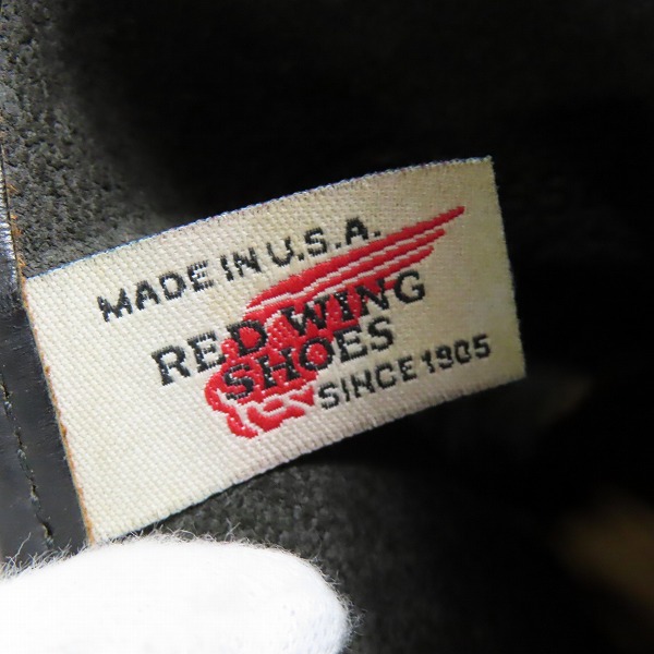 実際に弊社で買取させて頂いた【未使用】RED WING/レッドウィング 羽タグ PECOS BOOTS/ペコスブーツ ブラック 8169/6Eの画像 7枚目