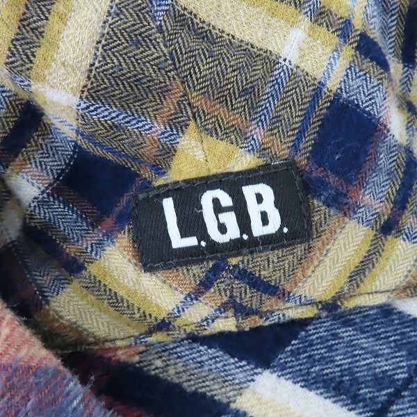 実際に弊社で買取させて頂いたLGB/ルグランブルー フーデッド チェック 長袖シャツ/パーカー Shirt-G/PK/M 1194K/1の画像 2枚目