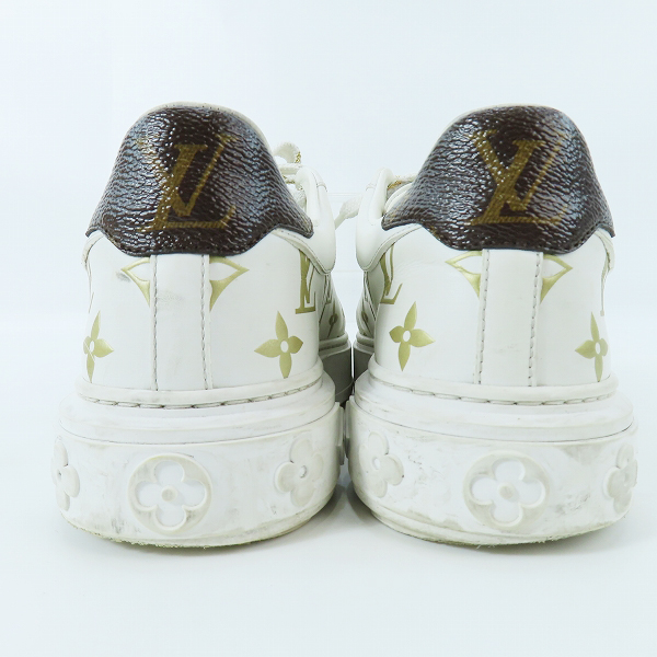 実際に弊社で買取させて頂いた【難あり】Louis Vuitton/ルイヴィトン 22年 タイムアウトライン モノグラム レザースニーカー/36の画像 1枚目