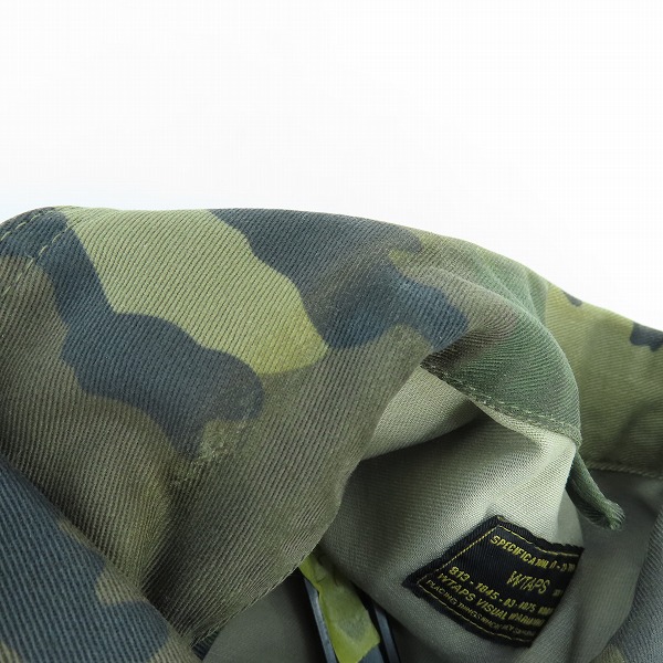 実際に弊社で買取させて頂いたWTAPS/ダブルタップス ミリタリーカモフラ 長袖 シャツジャケット 162LTDT-SHM02 1の画像 5枚目
