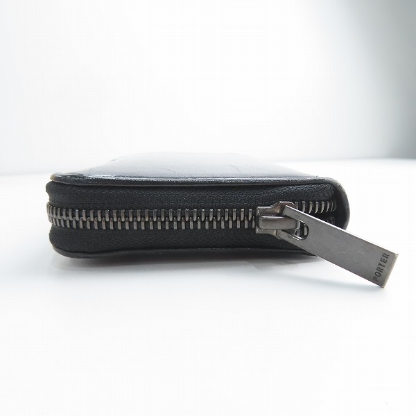 実際に弊社で買取させて頂いたPORTER/ポーター PLUME/プリュム レザー ラウンドジップ ウォレット 長財布の画像 2枚目