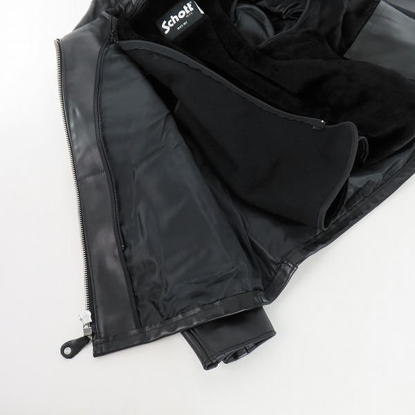 実際に弊社で買取させて頂いたSCHOTT/ショット ライナー付き シングルライダースジャケット 6934/40の画像 7枚目