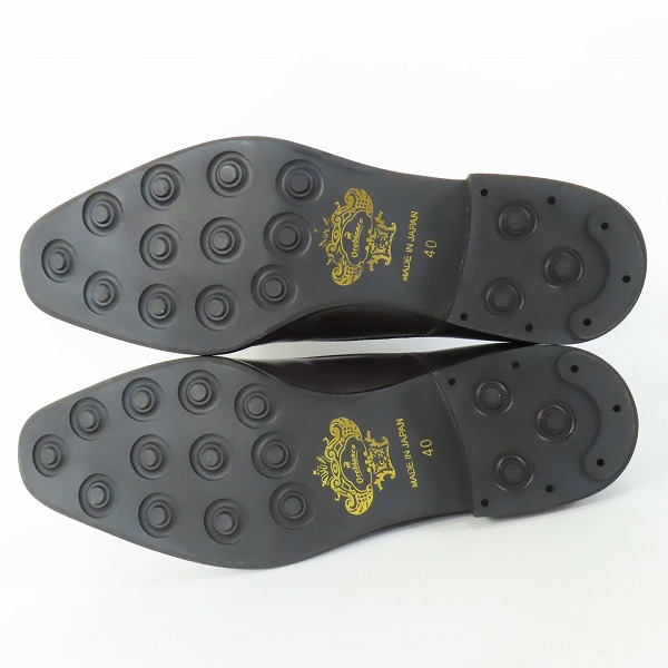 実際に弊社で買取させて頂いた【未使用】Orobianco/オロビアンコ KOGETSU2/コウゲツ2 ダブルモンクストラップ ストレートチップ レザー ビジネスシューズ/40の画像 2枚目