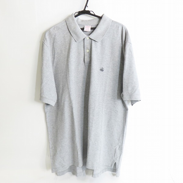 実際に弊社で買取させて頂いたBROOKS BROTHERS/ブルックスブラザーズ ロゴ刺繍 半袖ポロシャツ グレー/ XL