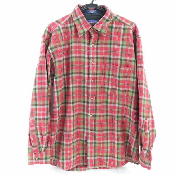 実際に弊社で買取させて頂いたPENDLETON/ペンドルトン チェック 長袖シャツ 胸ポケット L