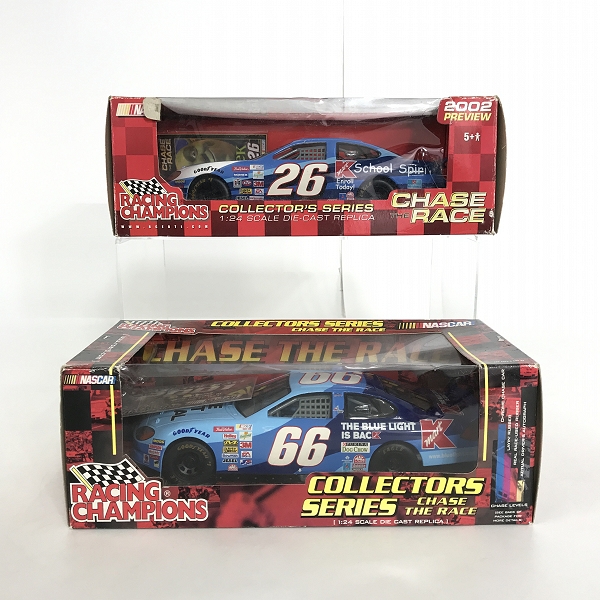 実際に弊社で買取させて頂いたRACING CHAMPIONS/レーシングチャンピオン NASCAR COLLECTOR'S SERIES 1/24 ダイキャスト レプリカ ミニカー 2点セット