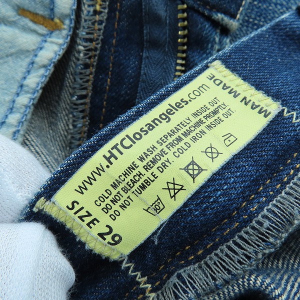 実際に弊社で買取させて頂いたHTC/エイチティーシー スキニーデニムパンツ LOT：1503/29の画像 3枚目