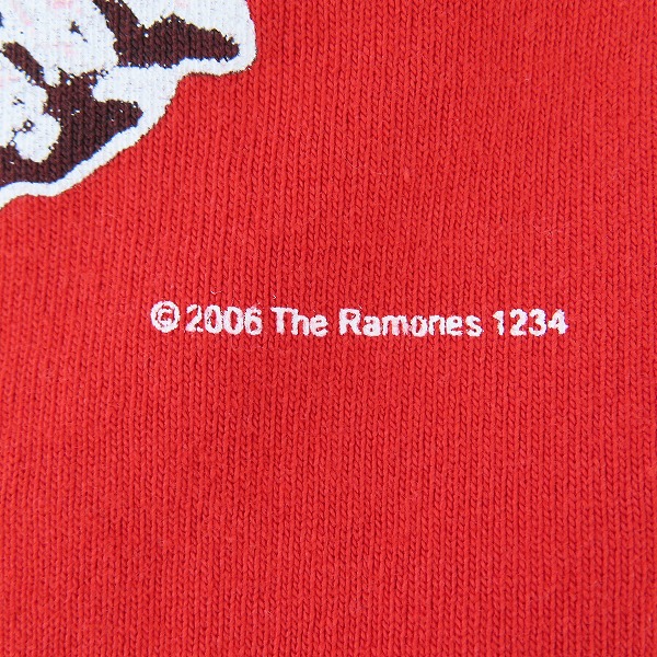実際に弊社で買取させて頂いたBravado/ブラヴァド RAMONES/ラモーンズ ロゴ バンドTシャツ Ⓒ2006TheRamones1234 T12-91016C/Lの画像 4枚目