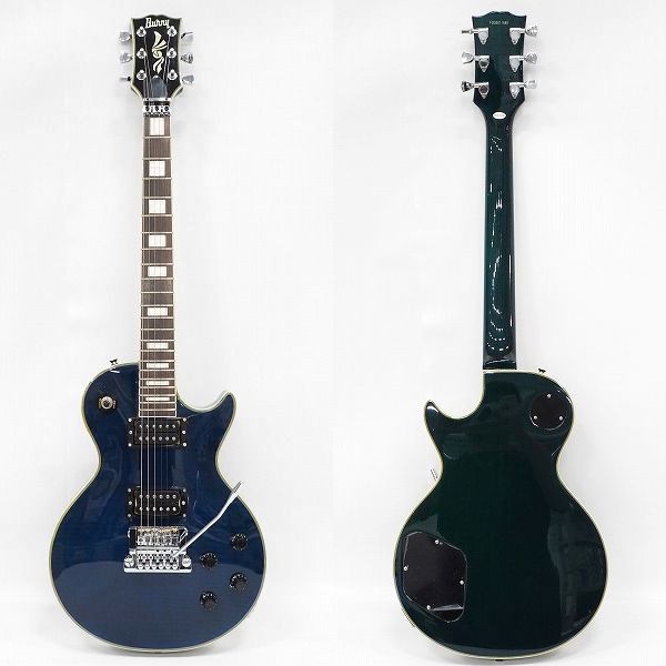 実際に弊社で買取させて頂いた★Burny by FERNANDES/バーニー RLC-58K レスポールタイプ アーム搭載モデル エレキギター ソフトケース付の画像 2枚目