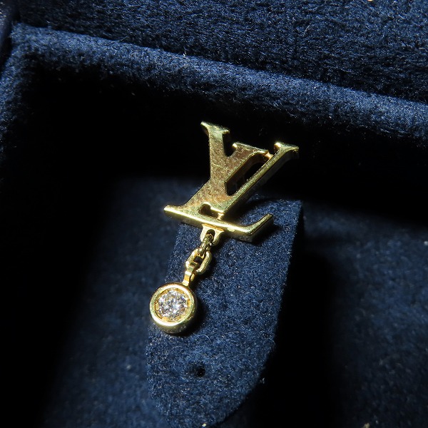 実際に弊社で買取させて頂いたLOUIS VUITTON/ルイヴィトン AU750/K18YG イディール ブロッサム ダイヤモンド ピアス  Q96495 