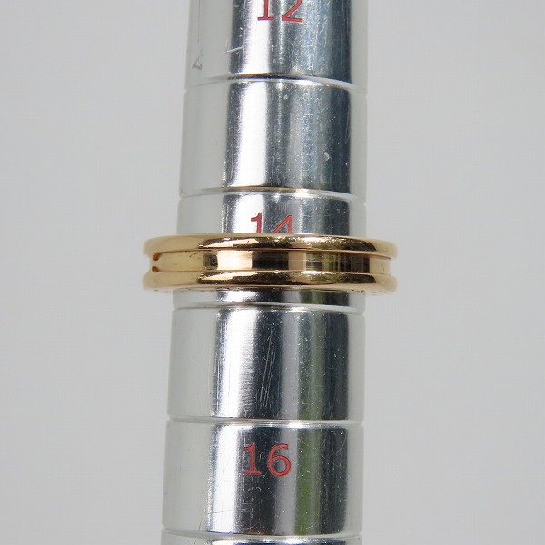 実際に弊社で買取させて頂いたBVLGARI/ブルガリ B.zero1/ビー・ゼロワン 1バンド リング 18K/Au750 ピンクゴールド 14.5号の画像 9枚目