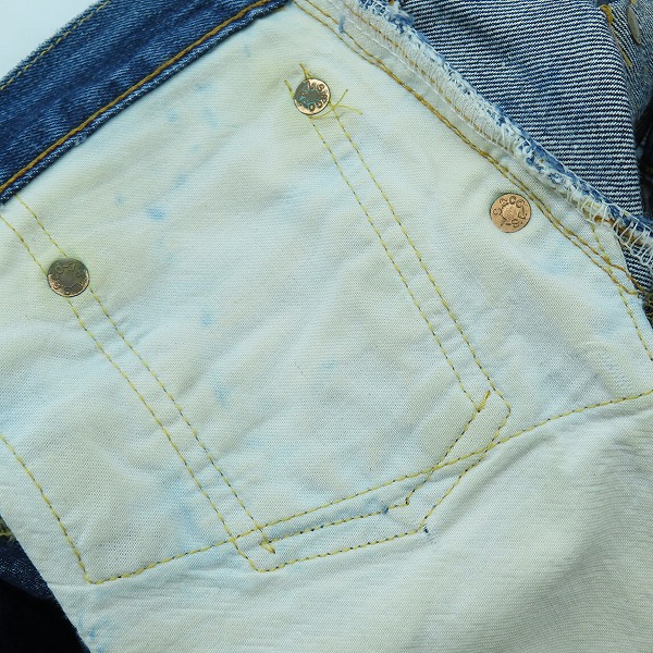 実際に弊社で買取させて頂いたLEVI'S/リーバイス 501XX 刻印555 バレンシア工場製 ビッグE デニムパンツ 紙パッチ 501-0003/W34L36の画像 8枚目
