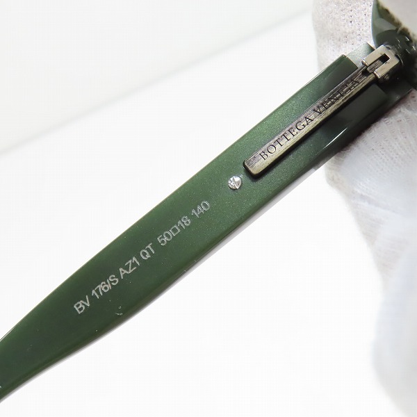 実際に弊社で買取させて頂いたBOTTEGA VENETA/ボッテガヴェネタ  眼鏡/メガネフレーム アイウェア BV176/S AZ1 QTの画像 6枚目