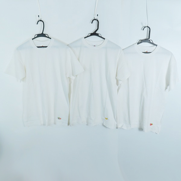 実際に弊社で買取させて頂いた(1)FRAGMENT DESIGN/フラグメントデザイン THE CONVENI GINZA ザコンビニ FRUIT OF THE LOOM 3P TEE/ホワイト 