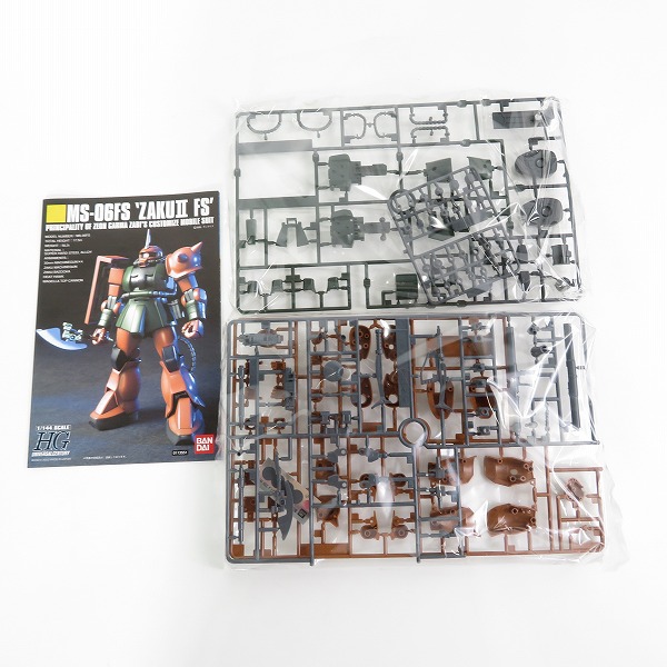 実際に弊社で買取させて頂いた【未組立】BANDAI/バンダイ HG 1/144 アンクシャ/ベースジャバー ユニコーンVer./ザク2FS型 ガルマ専用機/ザクIII改 4点セットの画像 4枚目