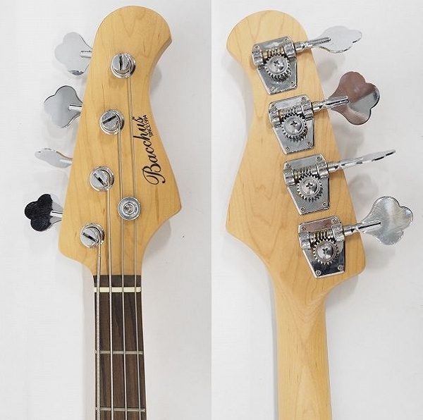 実際に弊社で買取させて頂いた★Bacchus/バッカス YJM-550R-PJ WH ジャズベースType 4弦エレキベース ソフトケース付の画像 3枚目