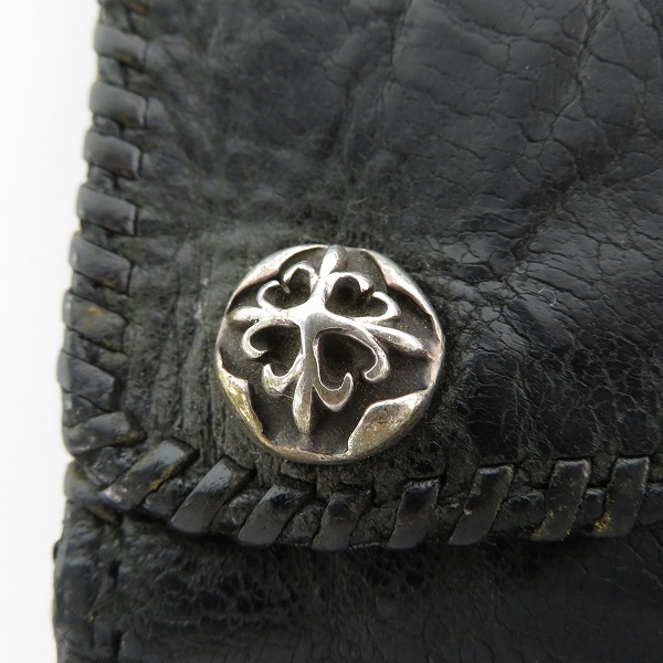 実際に弊社で買取させて頂いたA&G/エーアンドジー レザー 三つ折り 長財布の画像 6枚目