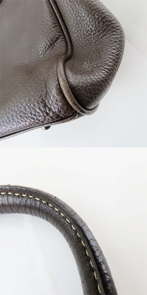 実際に弊社で買取させて頂いた土屋鞄製造所/ツチヤカバン レザー ダークブラウン トートバッグ の画像 6枚目