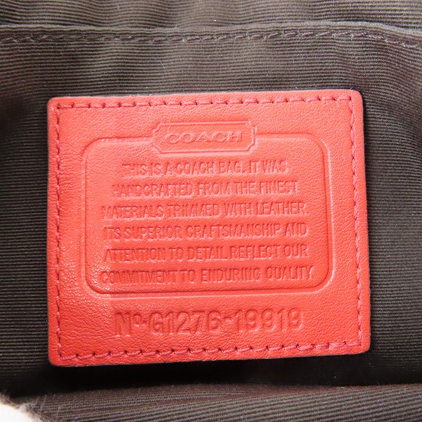 実際に弊社で買取させて頂いたCOACH/コーチ ミニシグネチャー キャンバス ショルダーバッグ 19919の画像 5枚目
