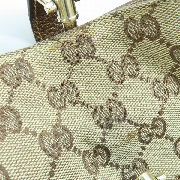 実際に弊社で買取させて頂いたGUCCI/グッチ GGキャンバス ニュージャッキー ショルダーバッグ 137335の画像 9枚目