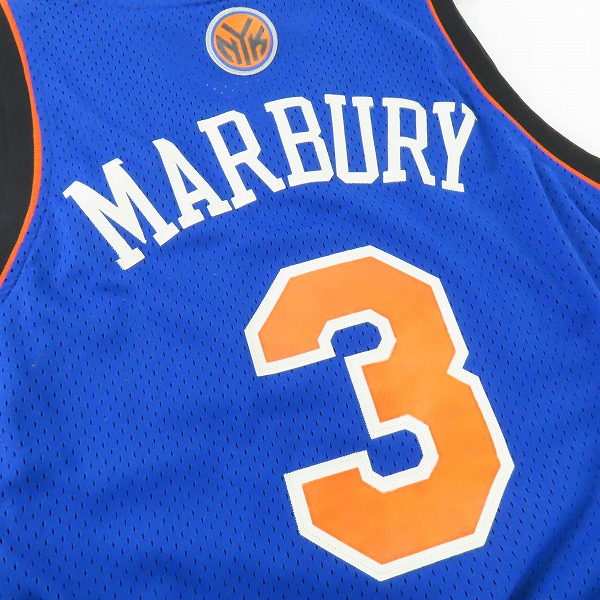 実際に弊社で買取させて頂いたReebok/リーボック NEW YORK/ニューヨーク Stephon MARBURY/ステフォン・マーブリー #3 ユニフォーム/Lの画像 6枚目