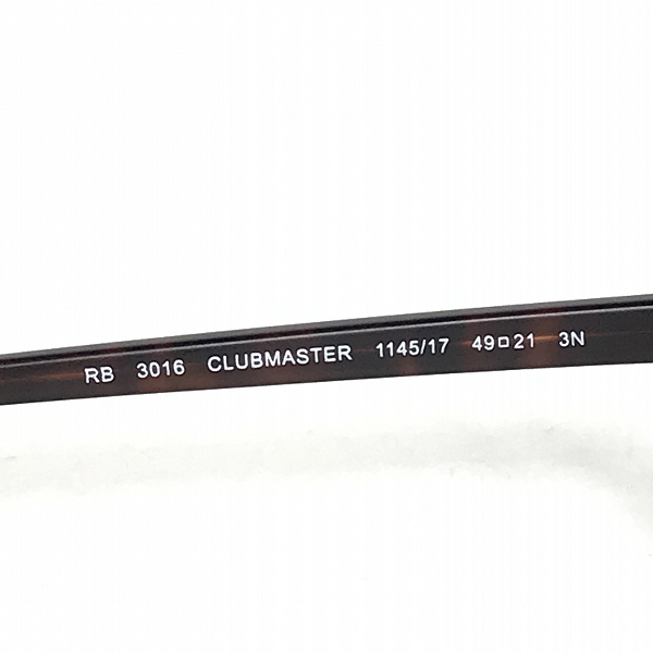 実際に弊社で買取させて頂いたRay-Ban/レイバン CLUBMASTER/クラブマスター ミラーレンズ サングラス/アイウェア RB3016 1145/17の画像 5枚目