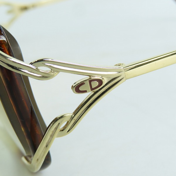 実際に弊社で買取させて頂いたChristian Dior/クリスチャンディオール 度入り サングラス/メガネフレーム 2643Aの画像 7枚目