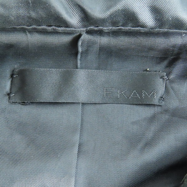 実際に弊社で買取させて頂いたEKAM/エカム 変形/多ジップ レザーライダースジャケットの画像 3枚目