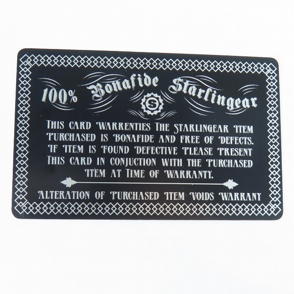 実際に弊社で買取させて頂いた【ギャラ/ワンオフ】STARLINGEAR/スターリンギア ラッキー ドッグタグ ペンダントの画像 8枚目