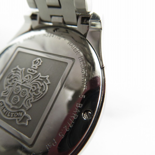 実際に弊社で買取させて頂いたHAMILTON/ハミルトン クォーツ ジャズマスター 腕時計 H384110の画像 6枚目