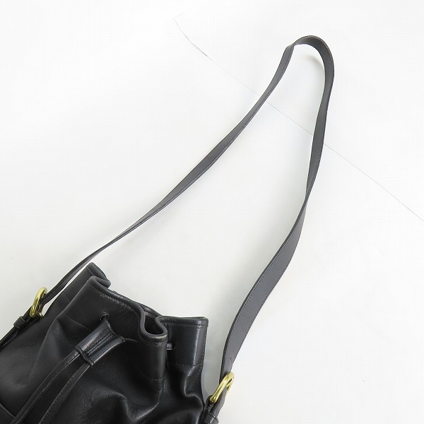 実際に弊社で買取させて頂いたCOACH/コーチ オールドコーチ ヴィンテージ レザー巾着ショルダーバッグ 4151 の画像 2枚目