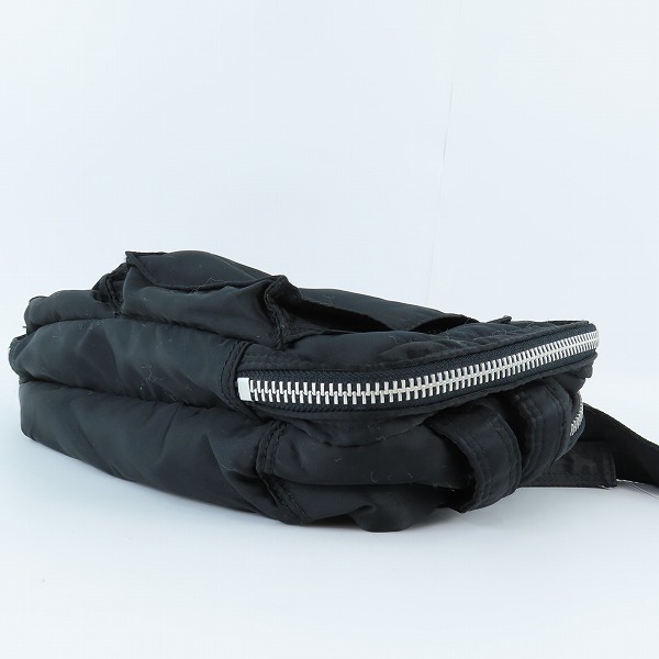 実際に弊社で買取させて頂いたPORTER×GOODENOUGH/ポーター×グッドイナフ ダブルジップ ウエストバッグ/ショルダーバッグ ブラックの画像 3枚目