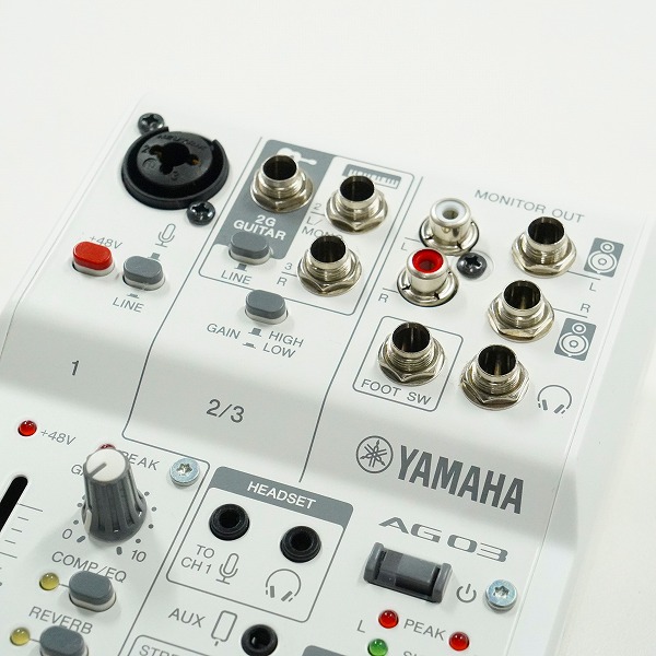 実際に弊社で買取させて頂いたYAMAHA/ヤマハ AG03 MK2 ライブストリーミングミキサー 通電確認済みの画像 3枚目