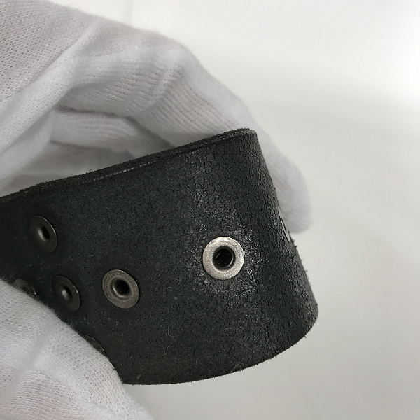 実際に弊社で買取させて頂いたSUGAR CANE/シュガーケーン スタッズ レザーベルト ブラック/34の画像 7枚目