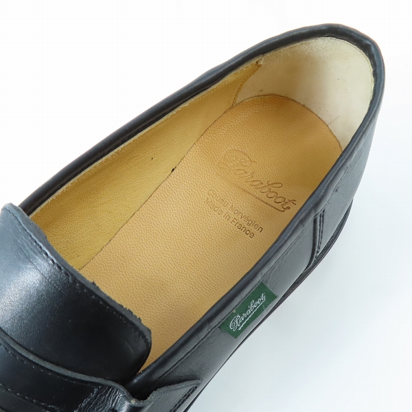 実際に弊社で買取させて頂いたParaboot/パラブーツ REIMS/ランス ブラック 96677/8の画像 4枚目